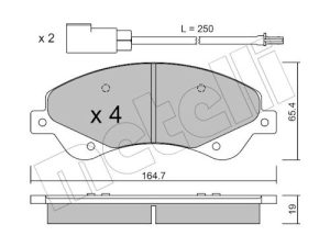 Set placute frana METELLI 22-0679-0 – FORD | AutoRival