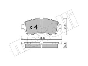 Set placute frana METELLI 22-0793-2 – FORD | AutoRival