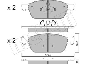 Set placute frana METELLI 22-0989-0 – FORD | AutoRival