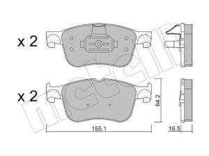 Set placute frana METELLI 22-1205-1 – FORD | AutoRival