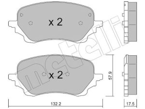 Set placute frana METELLI 22-1247-0 – FORD | AutoRival