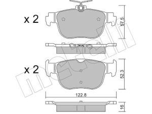 Set placute frana METELLI 22-1281-0 – FORD | AutoRival