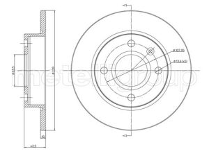 Disc frana METELLI 23-0168 – FORD | AutoRival