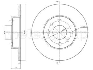 Disc frana METELLI 23-0232C – FORD | AutoRival