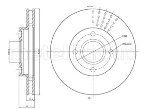 Disc frana METELLI 23-0316 – FORD | AutoRival