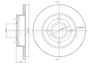 Disc frana METELLI 23-0377 – FORD | AutoRival