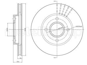 Disc frana METELLI 23-0476C – FORD | AutoRival