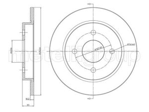 Disc frana METELLI 23-0542C – FORD | AutoRival