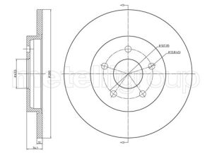 Disc frana METELLI 23-0683C – FORD | AutoRival
