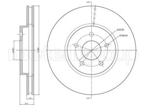 Disc frana METELLI 23-0684C – FORD | AutoRival