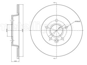 Disc frana METELLI 23-0686C – FORD | AutoRival