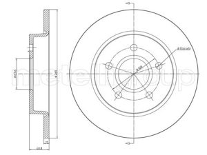 Disc frana METELLI 23-0688C – FORD | AutoRival