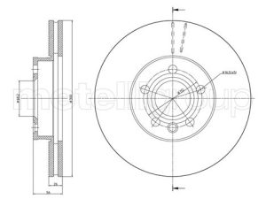 Disc frana METELLI 23-0736C – FORD | AutoRival