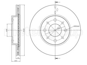 Disc frana METELLI 23-0754C – FORD | AutoRival