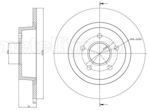 Disc frana METELLI 23-0761C – FORD | AutoRival