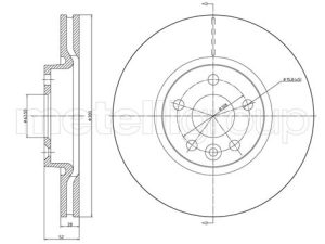 Disc frana METELLI 23-0896C – FORD | AutoRival