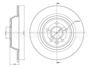 Disc frana METELLI 23-0897C – FORD | AutoRival