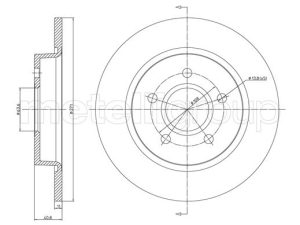 Disc frana METELLI 23-1242C – FORD | AutoRival