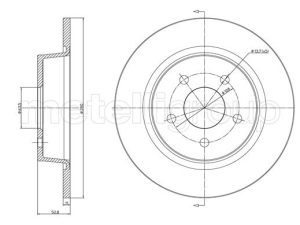 Disc frana METELLI 23-1251C – FORD | AutoRival