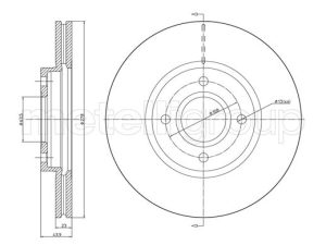 Disc frana METELLI 23-1490C – FORD | AutoRival