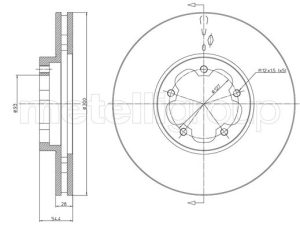 Disc frana METELLI 23-1494 – FORD | AutoRival
