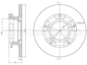 Disc frana METELLI 23-1547 – FORD | AutoRival