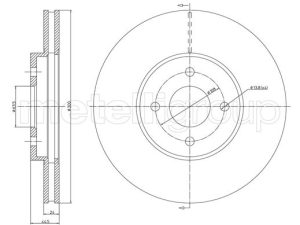 Disc frana METELLI 23-1673C – FORD | AutoRival