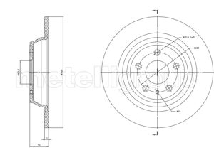 Disc frana METELLI 23-1786C – FORD | AutoRival