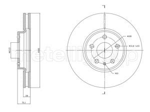 Disc frana METELLI 23-1790C – FORD | AutoRival