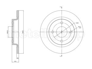 Disc frana METELLI 23-1846C – FORD | AutoRival