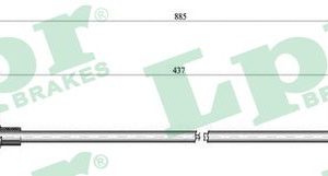 Cablu ambreiaj LPR C0077C – FORD | AutoRival