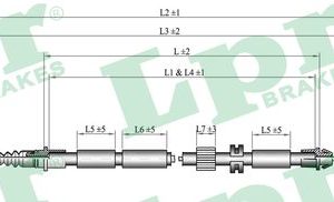 Cablu frana de parcare LPR C0263B – FORD | AutoRival