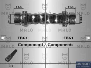 Furtun frana MALO 80001 – FORD | AutoRival