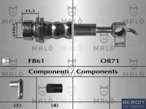 Furtun frana MALO 80751 – FORD | AutoRival