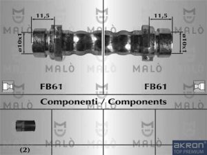 Furtun frana MALO 80752 – FORD | AutoRival