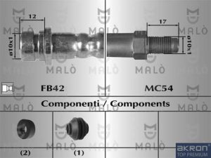 Furtun frana MALO 8608 – FORD | AutoRival