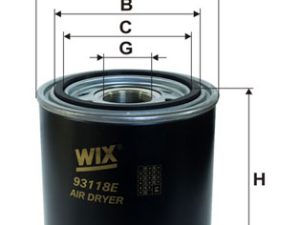 Element filtrant uscator aer compresor WIX FILTERS 93118E – FORD | AutoRival