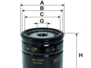 Filtru ulei WIX FILTERS WL7098 – FORD | AutoRival