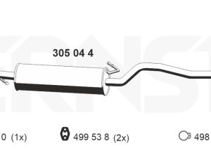 Toba esapamet intermediara ERNST 305044 – FORD | AutoRival