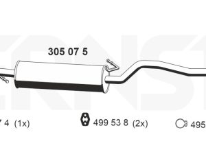 Toba esapamet intermediara ERNST 305075 – FORD | AutoRival