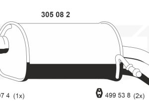 Toba esapament finala ERNST 305082 – FORD | AutoRival