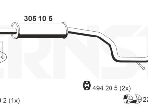 Toba esapamet intermediara ERNST 305105 – FORD | AutoRival