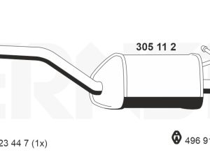Toba esapament finala ERNST 305112 – FORD | AutoRival