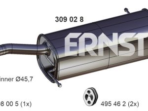 Toba esapament finala ERNST 309028 – FORD | AutoRival