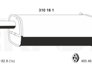 Toba esapament finala ERNST 310161 – FORD | AutoRival