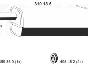 Toba esapament finala ERNST 310185 – FORD | AutoRival