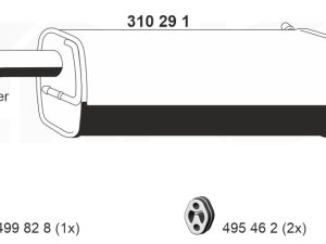 Toba esapament finala ERNST 310291 – FORD | AutoRival