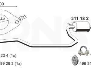 Toba esapamet intermediara ERNST 311182 – FORD | AutoRival