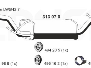 Toba esapamet intermediara ERNST 313070 – FORD | AutoRival