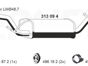 Toba esapamet intermediara ERNST 313094 – FORD | AutoRival